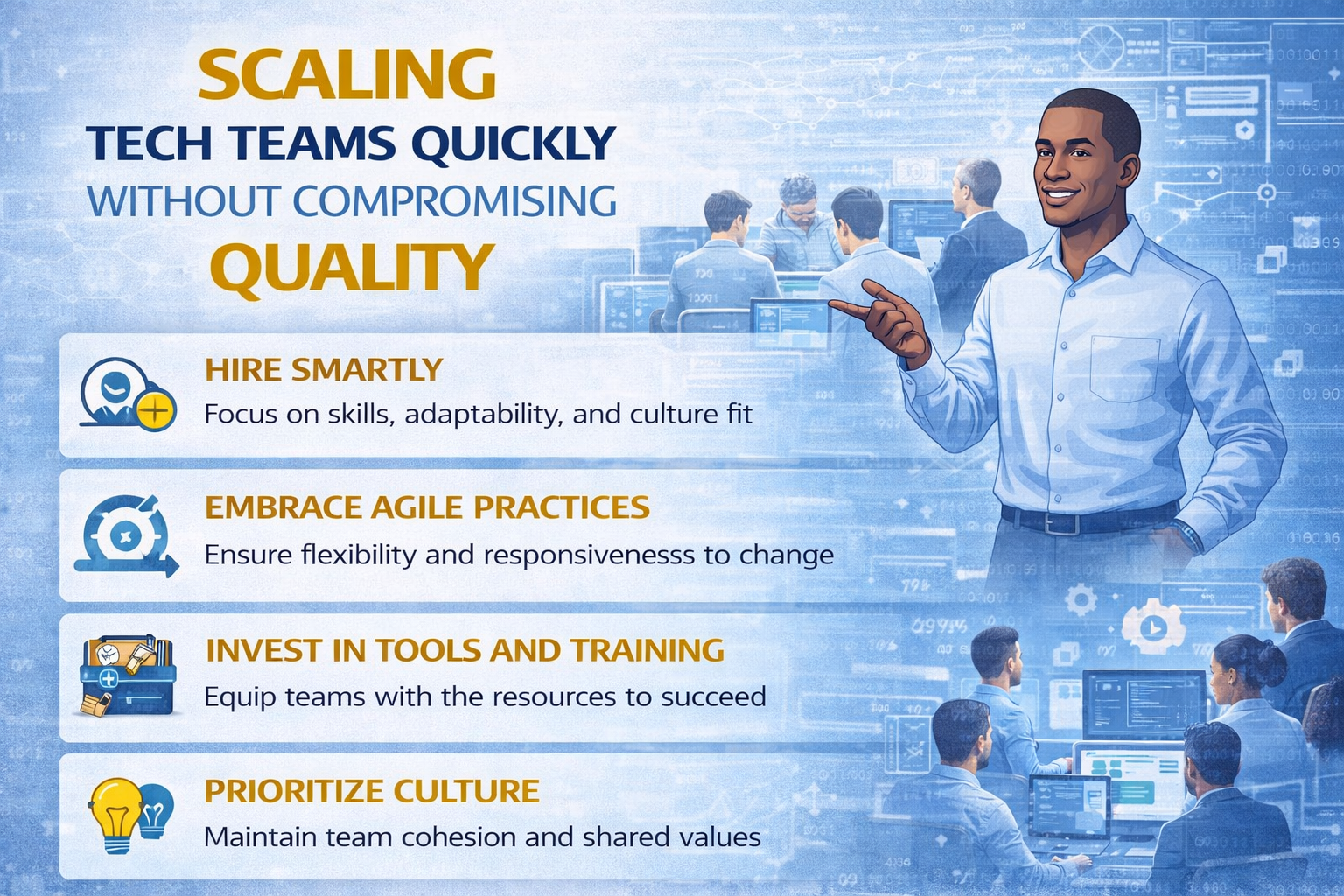 Scaling Tech Teams Quickly Without Compromising Quality