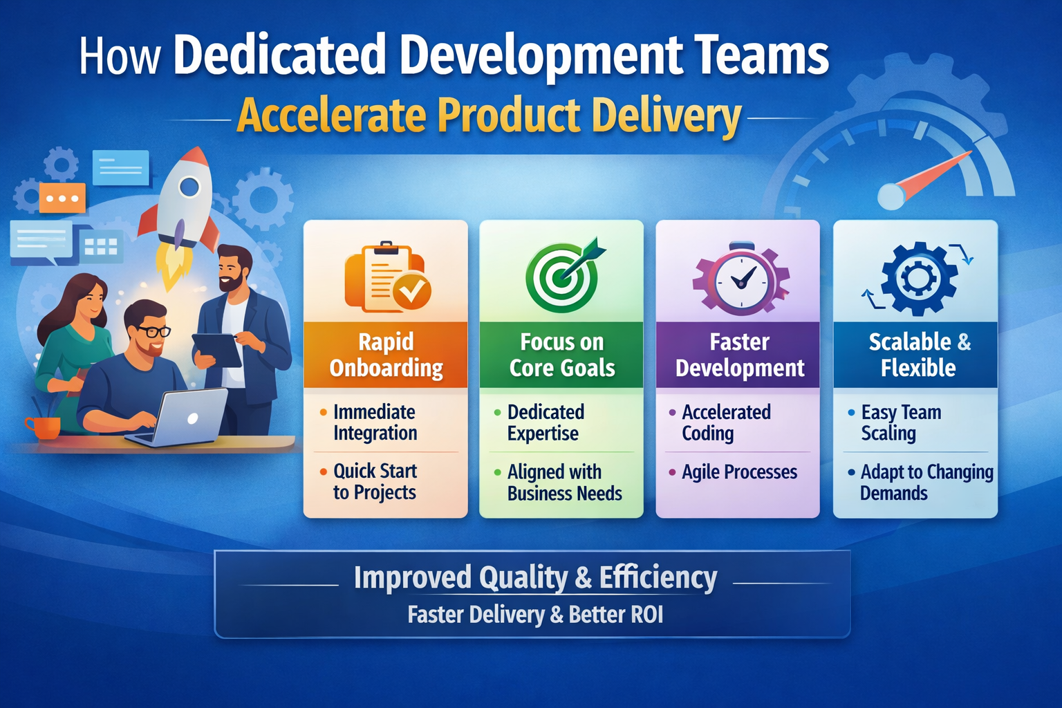 How Dedicated Development Teams Accelerate Product Delivery